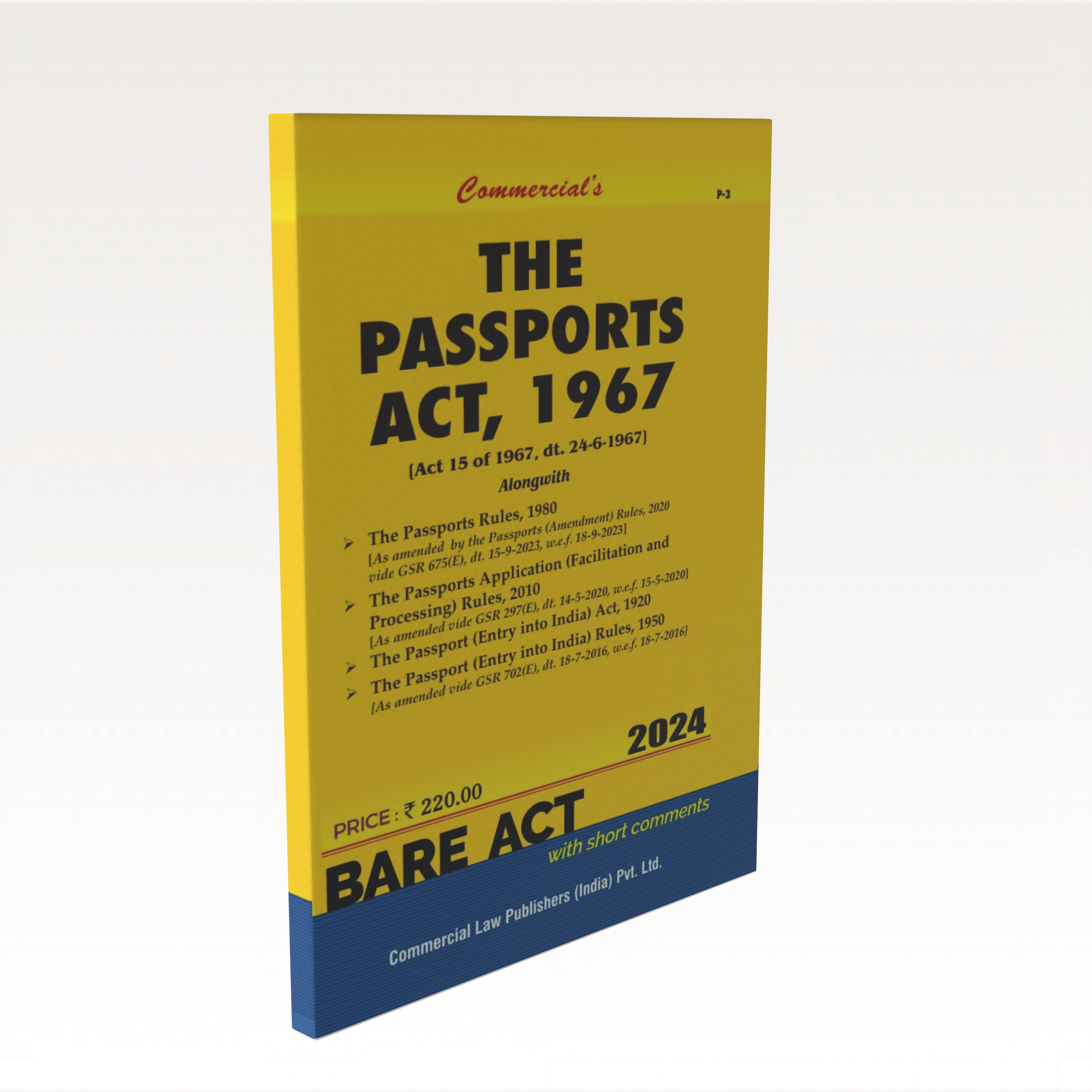 Passports Act, 1967 alongwith Rules, 1980