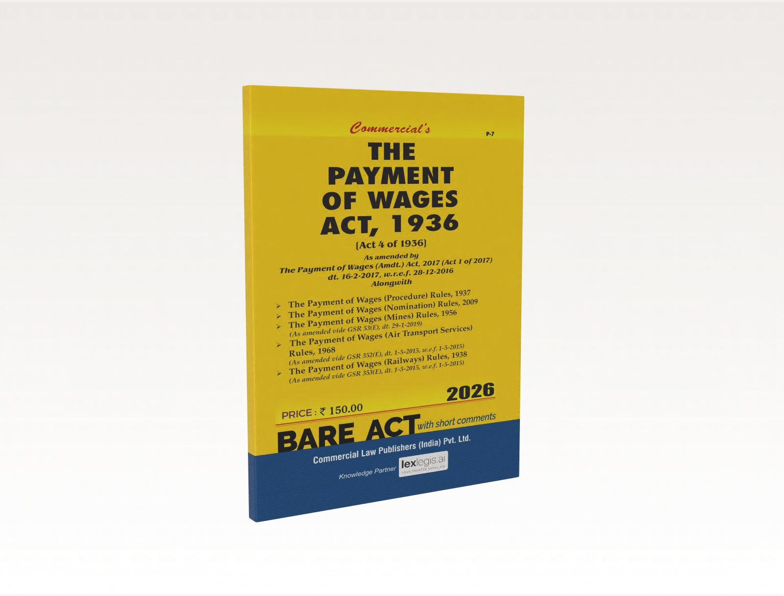 The Payment of Wages Act, 1936 along with allied Rules