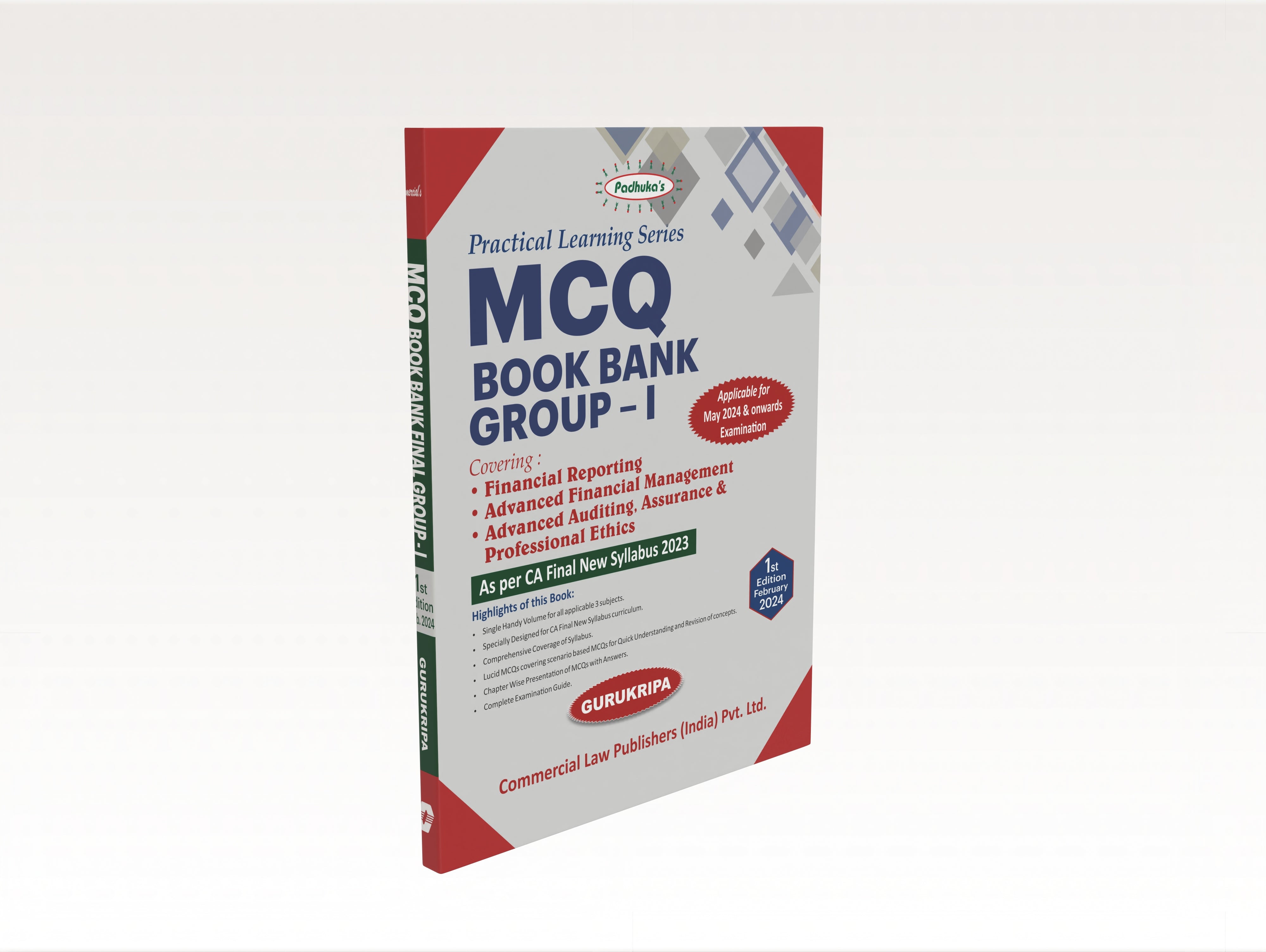 Practical Learning Series MCQ Book Bank Group-I As per CA Final New Syllabus 2023