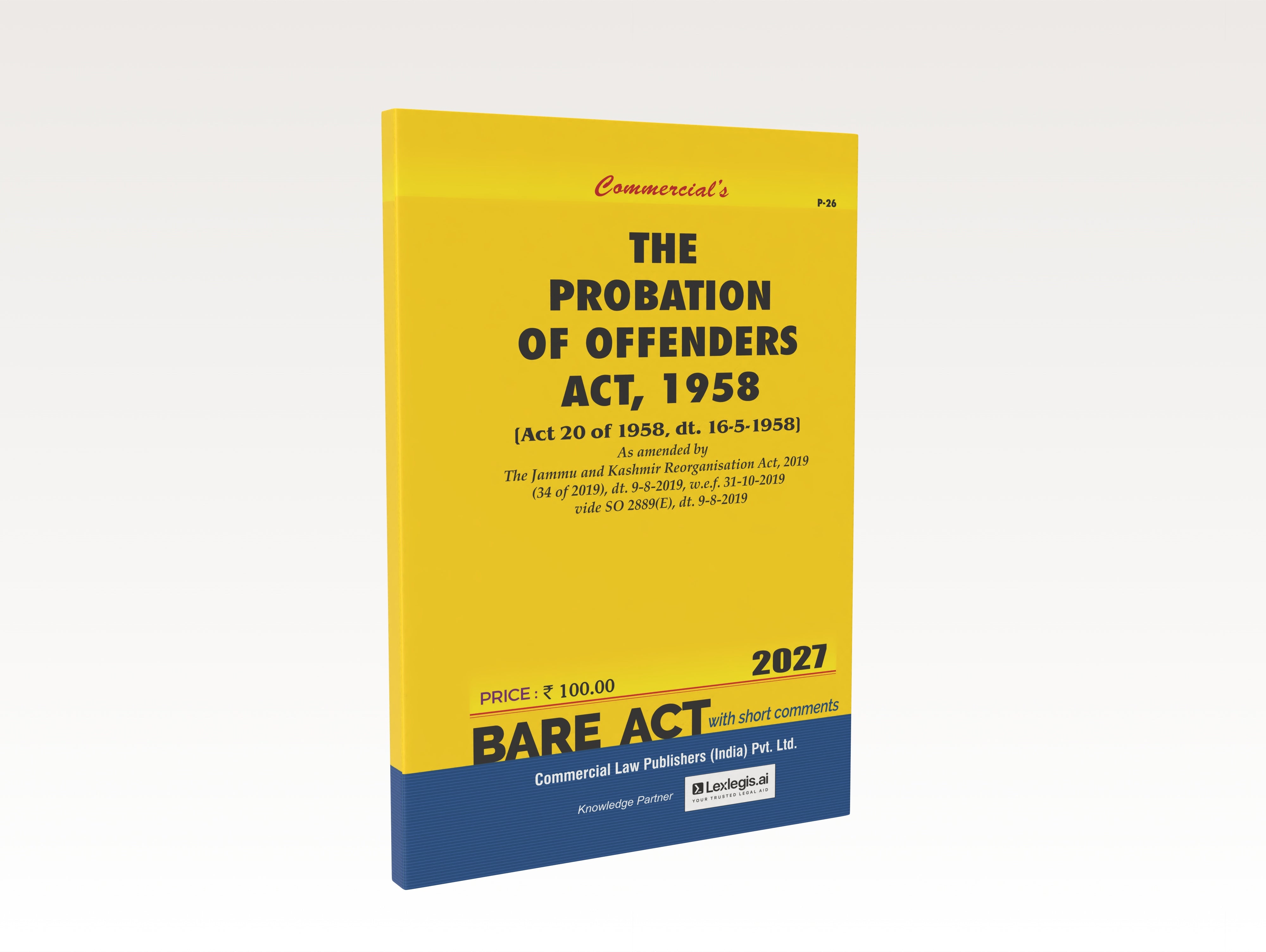 The Probation of Offenders Act, 1958 (2027 Edition)