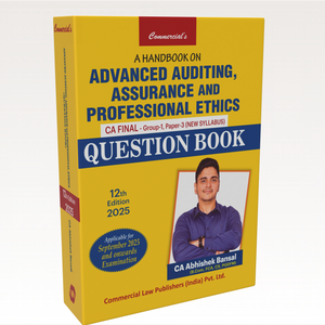 A Handbook on Advanced Auditing, Assurance, and Professional Ethics (CA Final Group-I Paper 3) New Syllabus (Question Book)