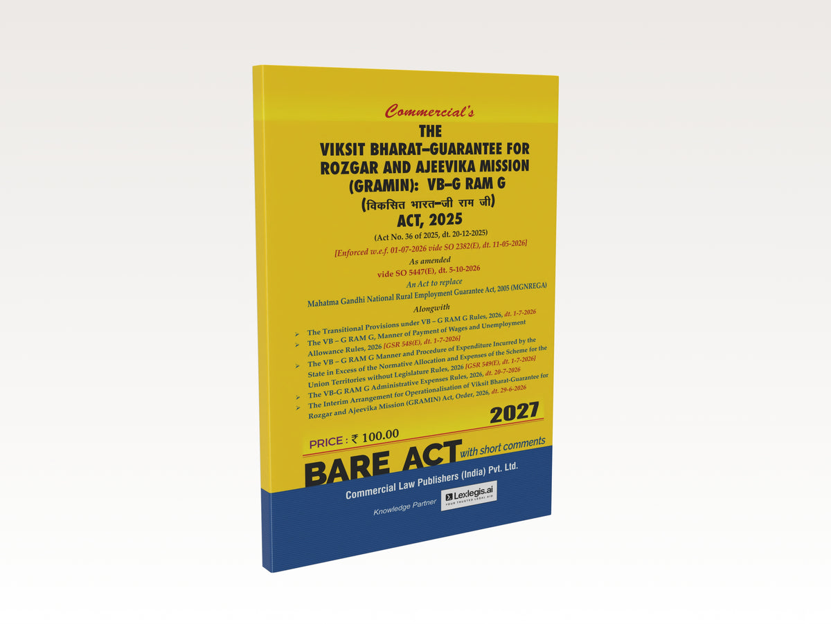 The Viksit Bharat—Guarantee for Rozgar and Ajeevika Mission (Gramin): VB—G Ram G Act, 2025 (2027 Edition) (E-Book)