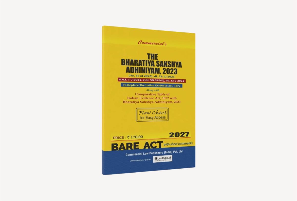 The Bharatiya Sakshya Adhiniyam, 2023 (2027 Edition)