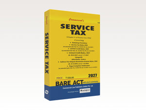 Service Tax with Rules and Allied Rules (2027 Edition) (E-Book)