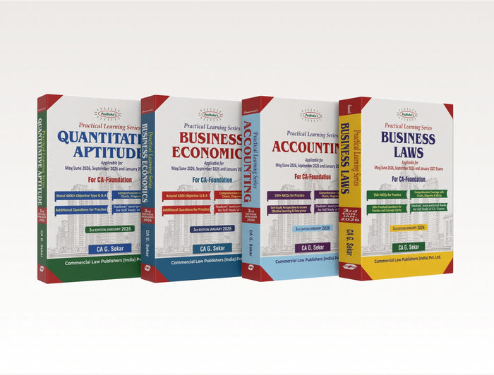 Padhuka’s Practical Learning series for CA Foundation Complete Set of 4 Books