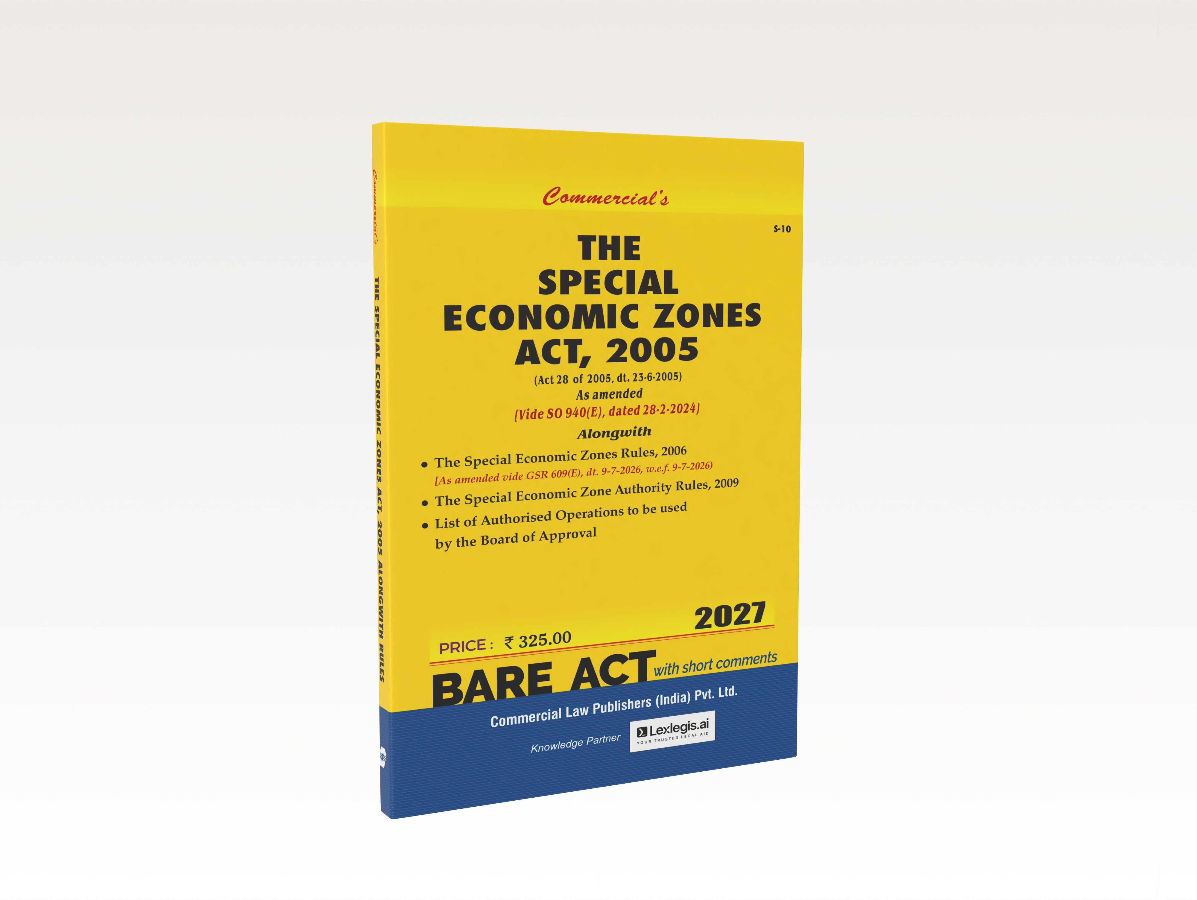 The Special Economic Zones Act, 2005 (2027 Edition)