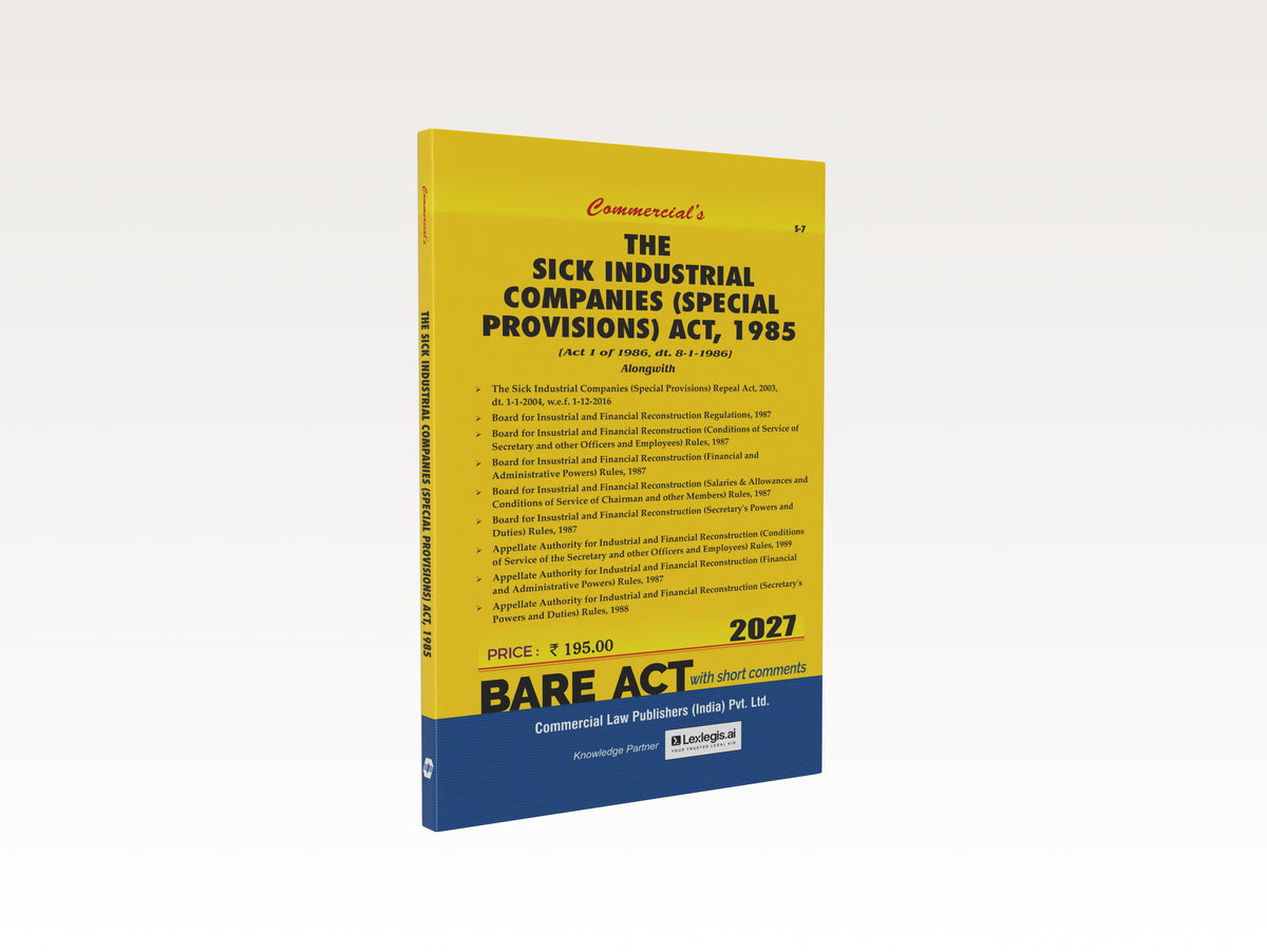 The Sick Industrial Companies (Special Provisions) Act, 1985 with Rules (2027 Edition) (E-Book)