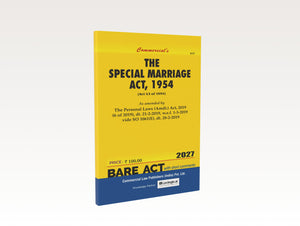 The Special Marriage Act, 1954 As Amended by The Personal Law (Amdt) Act, 2019 (2027 Edition)