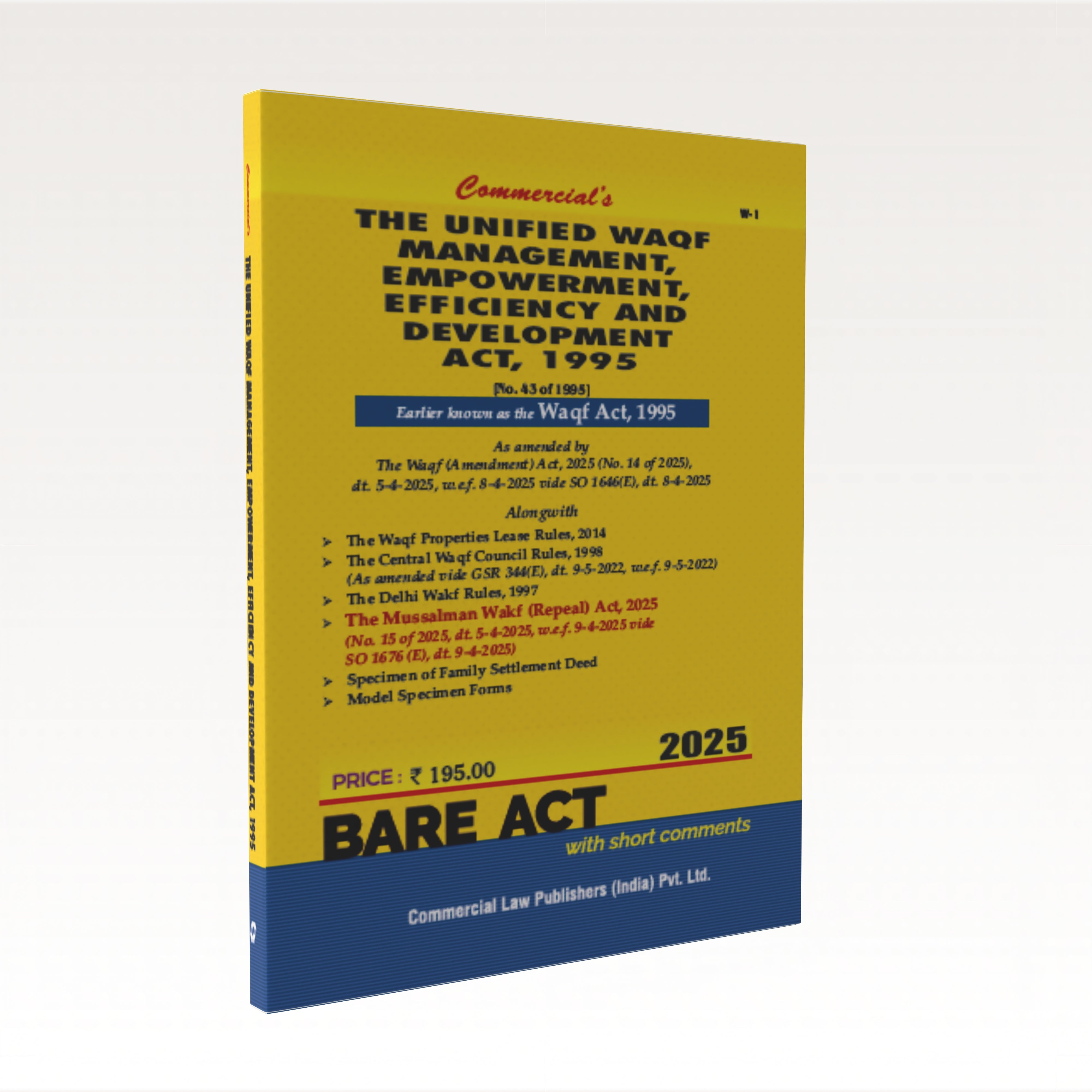 Unified Waqf Management, Empowerment, Efficiency and Development Act, 1995