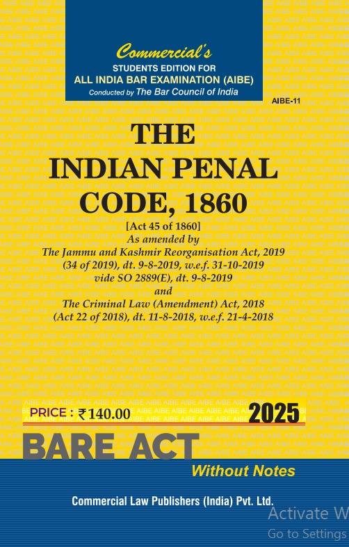 Buy Indian Penal Code, 1860 | Commercial Law Publisher